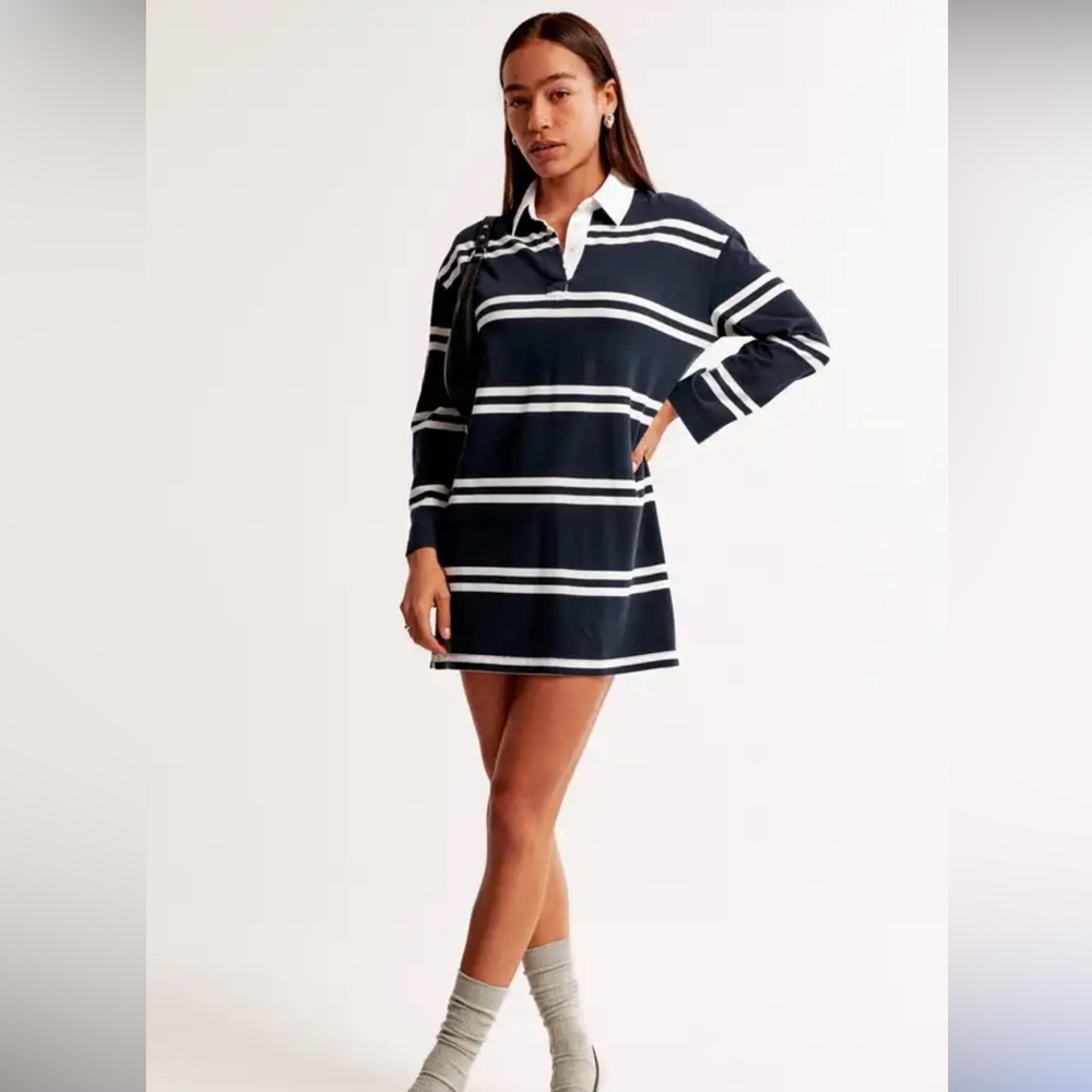 Abercrombie & Fitch Blue Rugby Dress